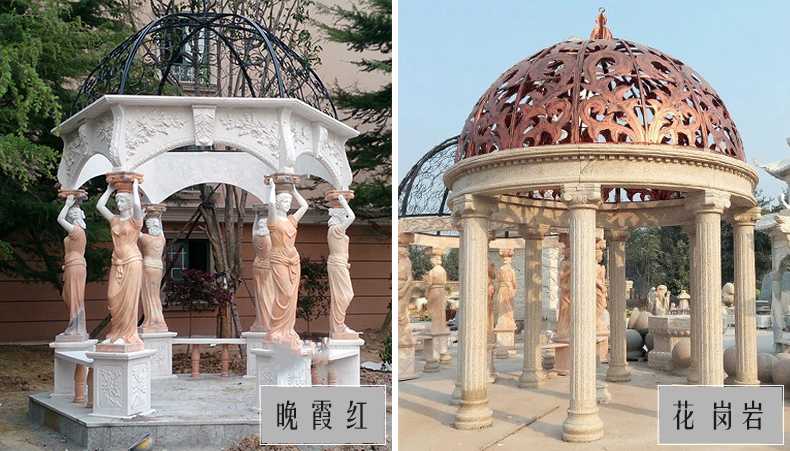 歐式景觀涼亭，大理石涼亭，石雕景觀涼亭